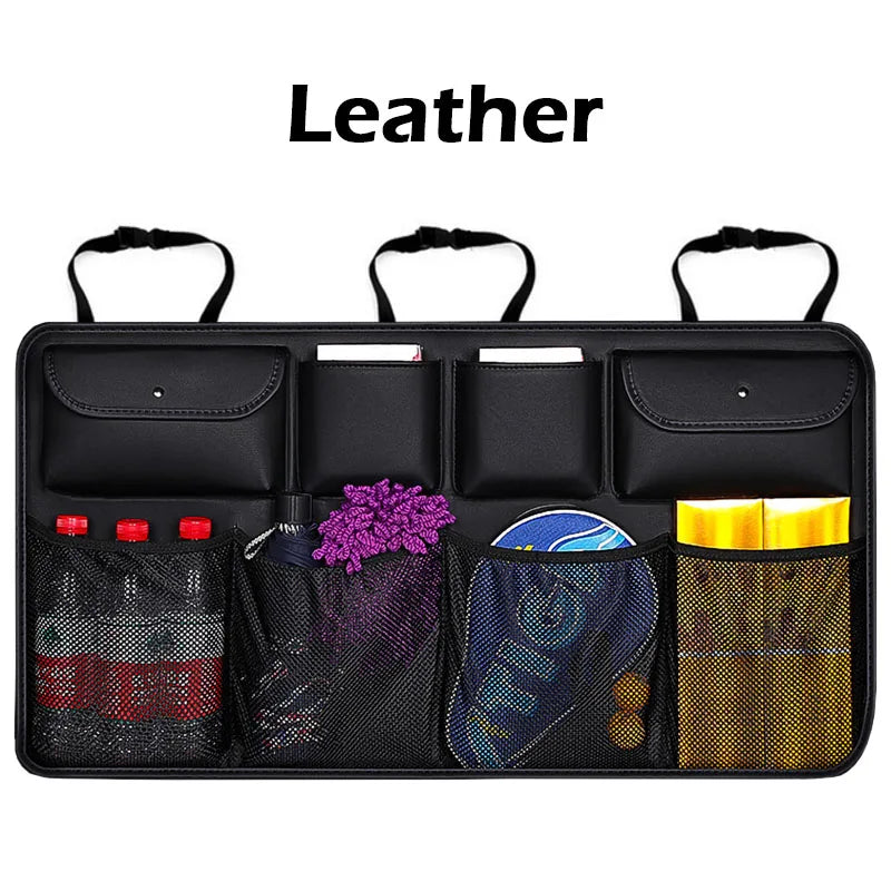 Organizador De Maletero De Coche, Bolsa De Almacenamiento De Alta Capacidad, Ajustable, Tela Oxford, Universal, Multiuso