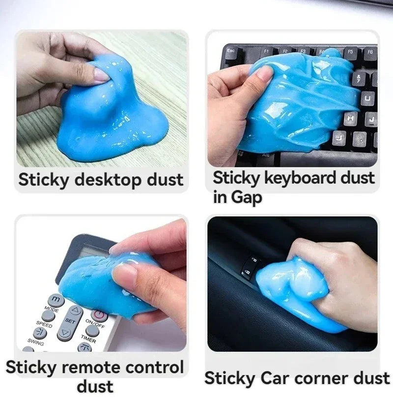 Gel De Limpieza Para Coche, Herramienta Para Detalles De Coche, Limpiador De Salida De Aire Interior Para Coche, Teclado, Portátil, Limpieza, Reutilizable, Eliminador De Polvo, Geles, Barro Mágico