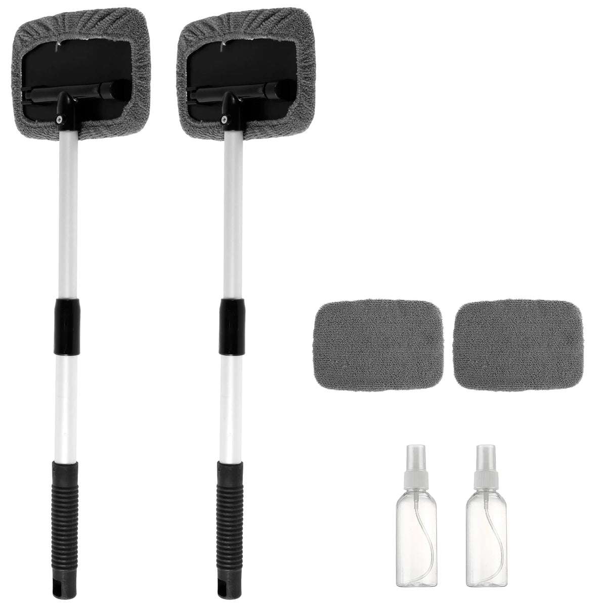Nuevo Kit De Cepillo Limpiador De Ventanas De Coche, Fregona De Limpieza De Parabrisas, Toalla De Microfibra, Detalle Interior De Coche Con Mangos Largos, Herramientas De Limpieza