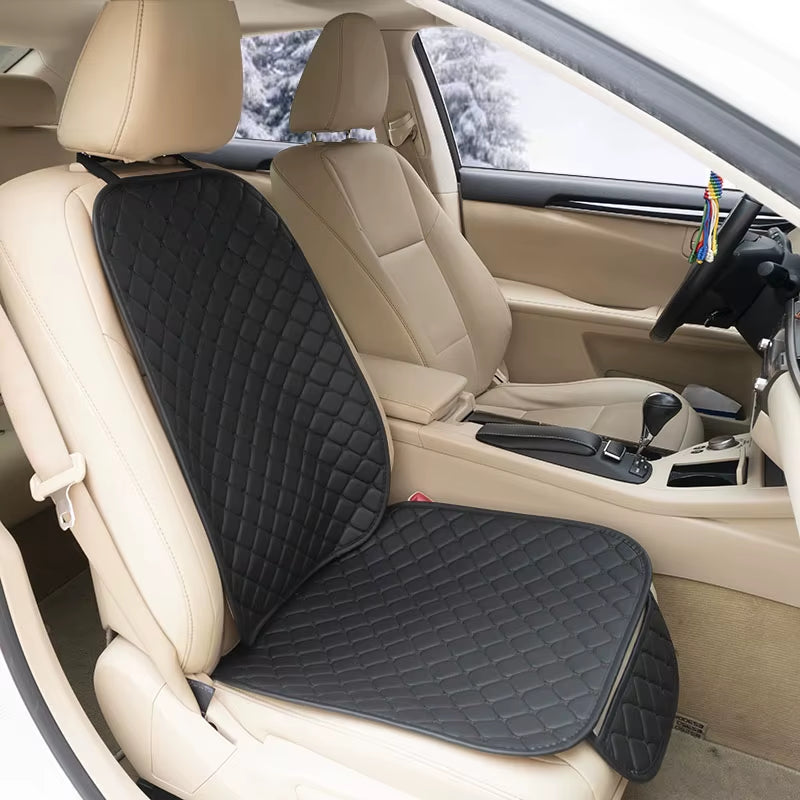Fundas De Cuero Para Asiento De Coche, Protector De Asiento Delantero/Trasero Para Las Cuatro Estaciones, Alfombrilla Para Cojín De Asiento De Coche, Accesorios De Interior De Coche Universal
