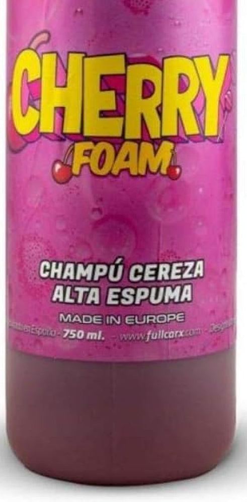 Fullcarx - Cherry Foam Champú Cereza Activo Super Brillo Fullcarx by Full Dip Agradable Aroma De Cereza 750 Ml