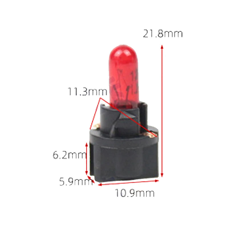 Indicador De Luz LED T5 SMD Para Coche, Luz Para Salpicadero De Coche, Bombilla LED T5 De 12V, Bombilla Para Instrumento De Coche, Indicador Interior, Accesorios Para Automóvil