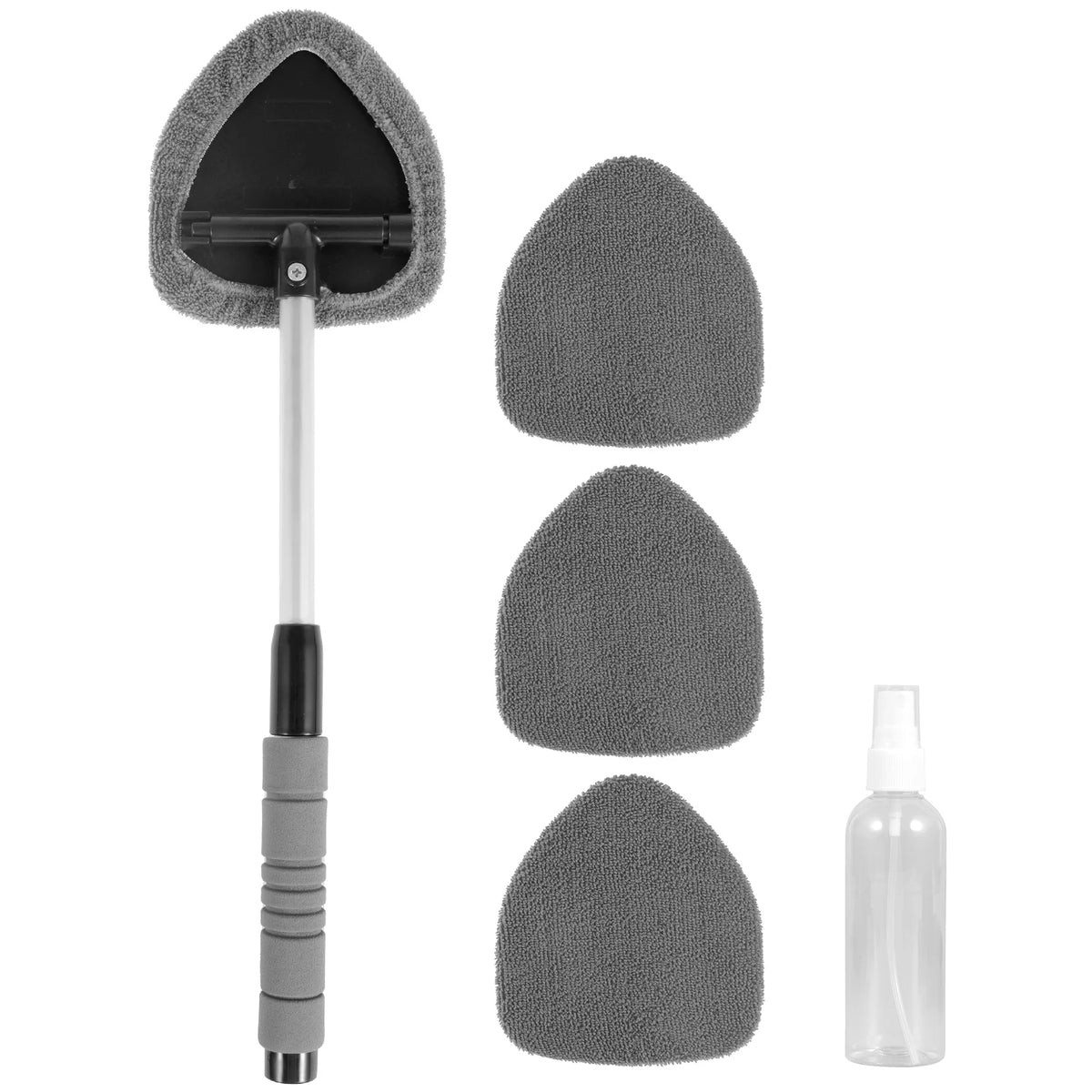 Nuevo Kit De Cepillo Limpiador De Ventanas De Coche, Fregona De Limpieza De Parabrisas, Toalla De Microfibra, Detalle Interior De Coche Con Mangos Largos, Herramientas De Limpieza