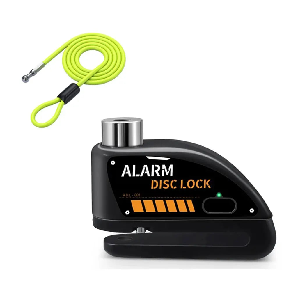 Alarma De Motocicleta, Bloqueo De Freno De Disco, Candado De Seguridad Para Rueda De Moto, Resistente Al Agua, 120Db, Alarma Antirrobo Fuerte, Bloqueo De Disco De Motocicleta