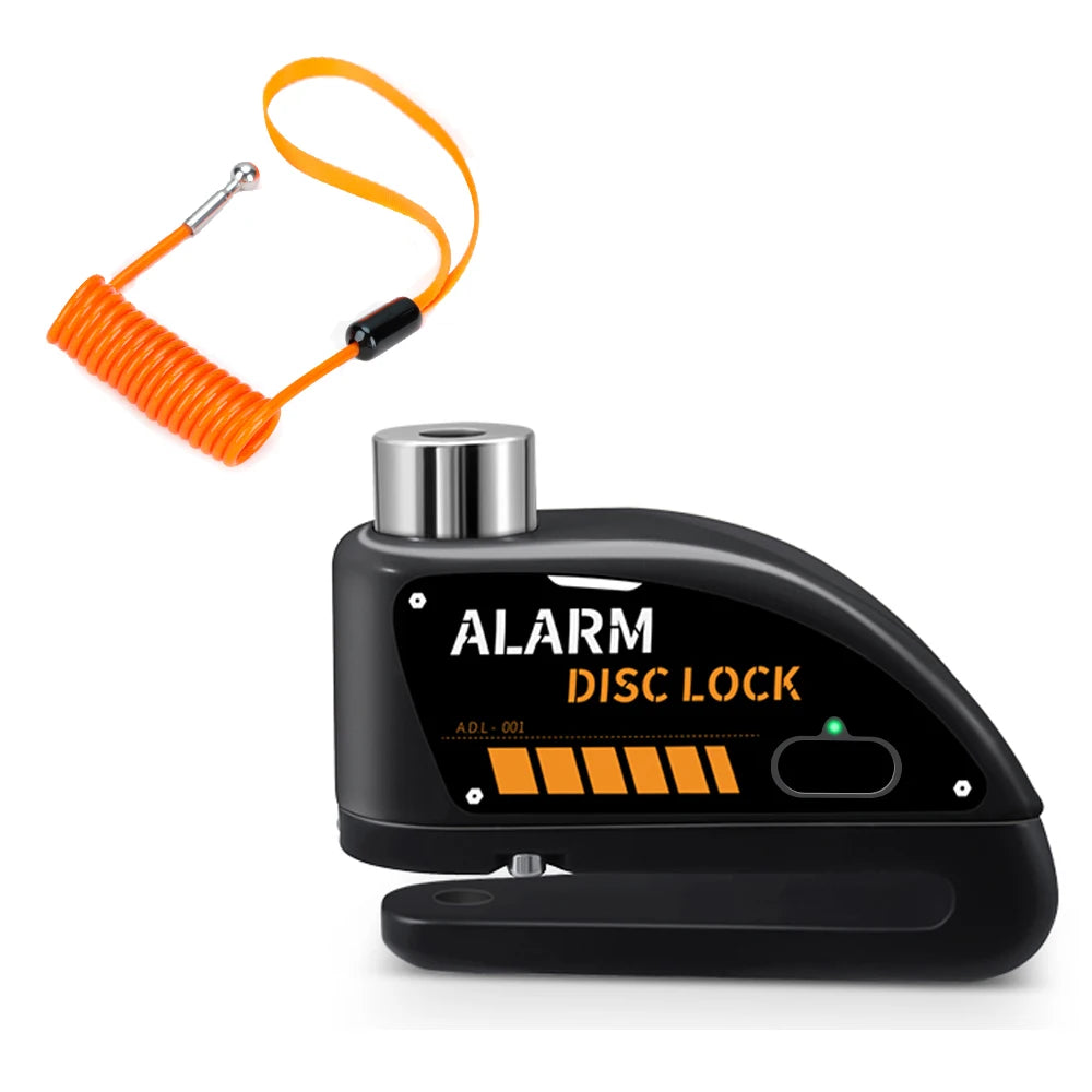 Alarma De Motocicleta, Bloqueo De Freno De Disco, Candado De Seguridad Para Rueda De Moto, Resistente Al Agua, 120Db, Alarma Antirrobo Fuerte, Bloqueo De Disco De Motocicleta