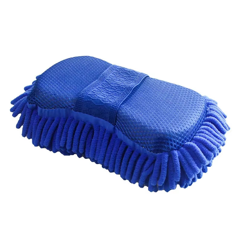 Esponja De Microfibra Para Lavado De Coches, Cepillo Para Limpiar Detalles De Cuidado Del Coche, Toalla De Lavado, Guantes Para Coche, Accesorios De Estilismo Disponibles En Ambos Lados