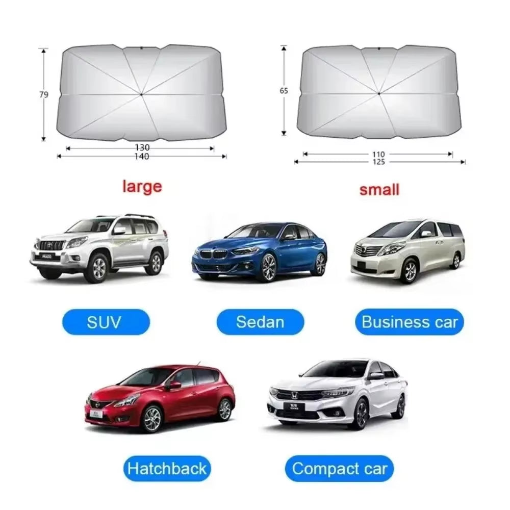 Parasol De Coche Para Sombreado Automático, Protector De Parasol Para Coche, Cortina De Protección Interior Para Parabrisas De Verano