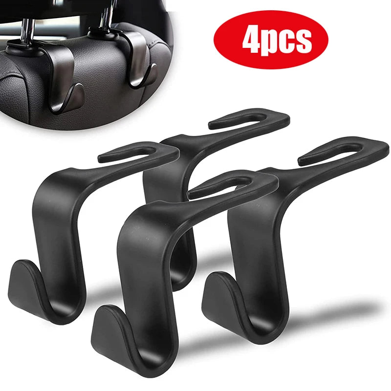 Ganchos Para Reposacabezas De Coche, Colgador Para Bolsos, Organizador Para Respaldo De Asiento, Clips, Ganchos De Sujeción Automáticos, Accesorios Interiores De Almacenamiento Para Coche, 1/4 Uds.
