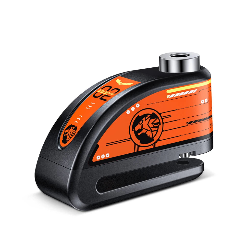Alarma De Motocicleta, Bloqueo De Freno De Disco, Candado De Seguridad Para Rueda De Moto, Resistente Al Agua, 120Db, Alarma Antirrobo Fuerte, Bloqueo De Disco De Motocicleta