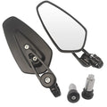 Espejos Retrovisores Universales Para Motocicleta De 7/8 ", Mango Retrovisor, Espejos Laterales Ovalados De Aluminio Para Suzuki Kawasaki Yamaha