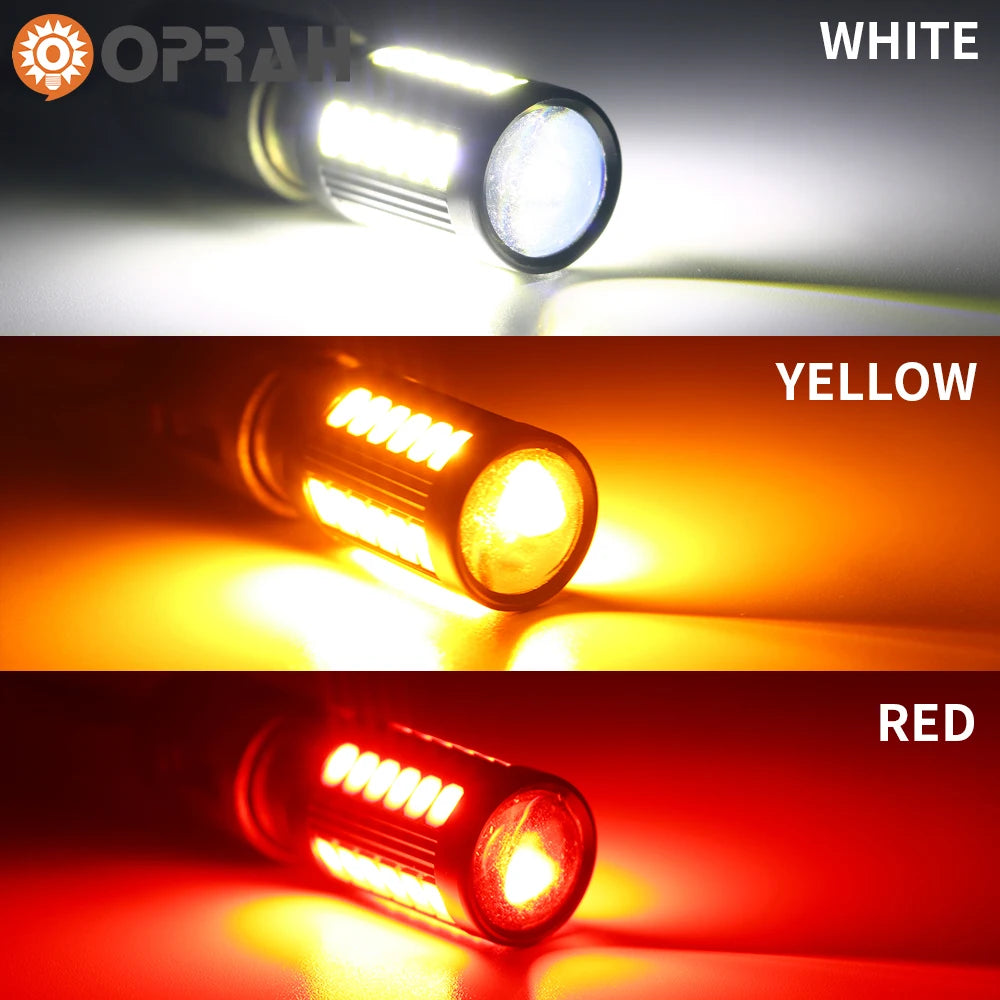 10 Uds Luz De Camión De Coche 12V 24V LED 5630SMD 1156 BAU15S PY21W P21W 1157 BAY15D Bombilla 7440 7443 Lámpara De Señal Canbus Luz De Circulación DRL