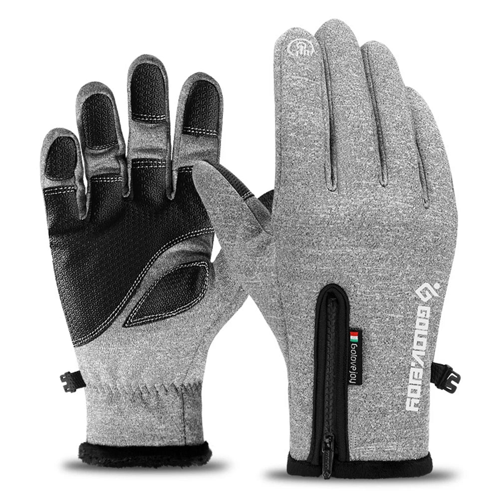 Guantes De Motocicleta Guantes De Moto Invierno Forro Polar Térmico Invierno Impermeable Pantalla Táctil Antideslizante Guantes De Montar En Moto