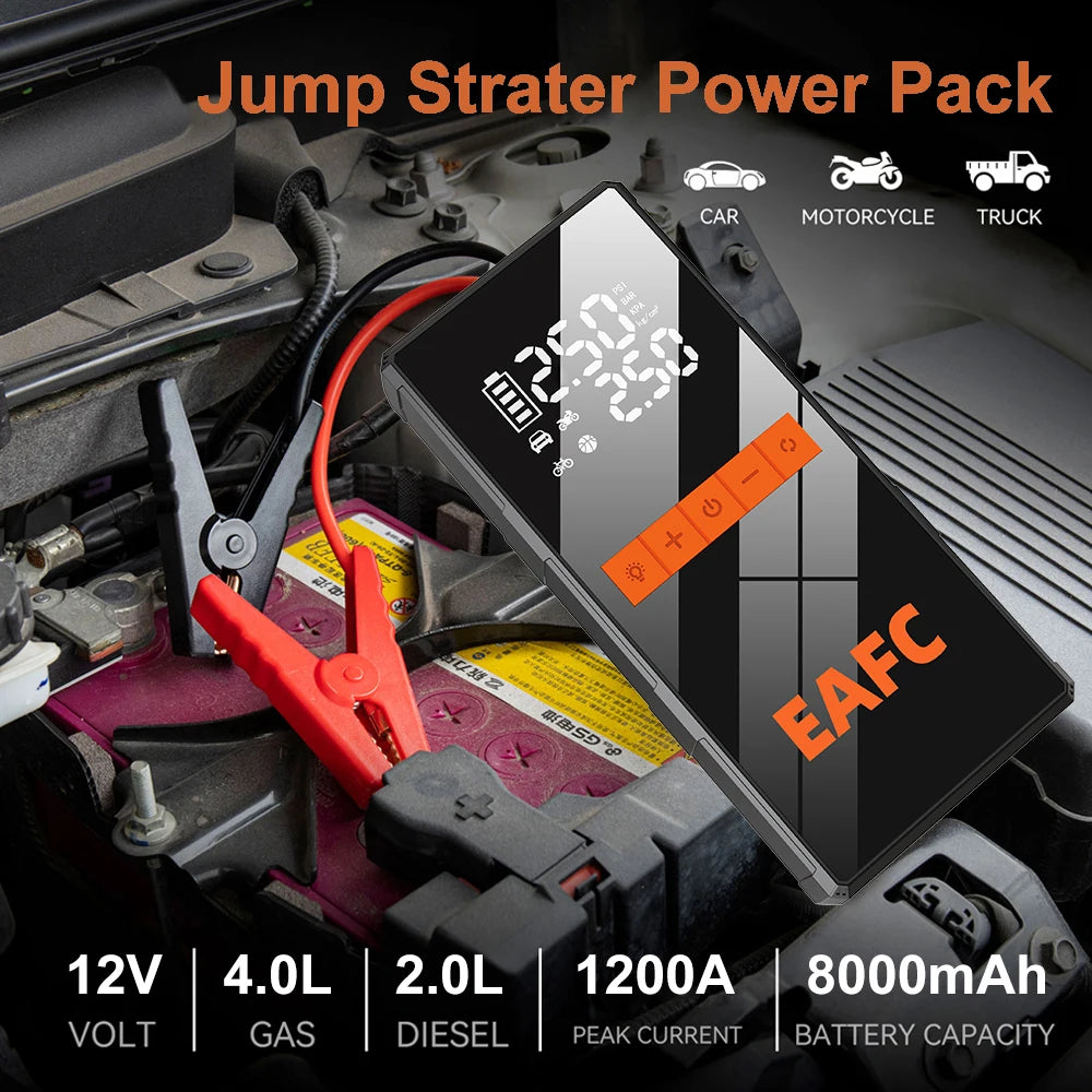 Kit De Emergencia De Asistencia En Carretera Kit De Emergencia Para Automóvil Kit De Emergencia Con Jumpstarter Con Bomba De Aire Kit De Reparación De Neumáticos, Kit De Primeros Auxilios, Cuerda De Remolque