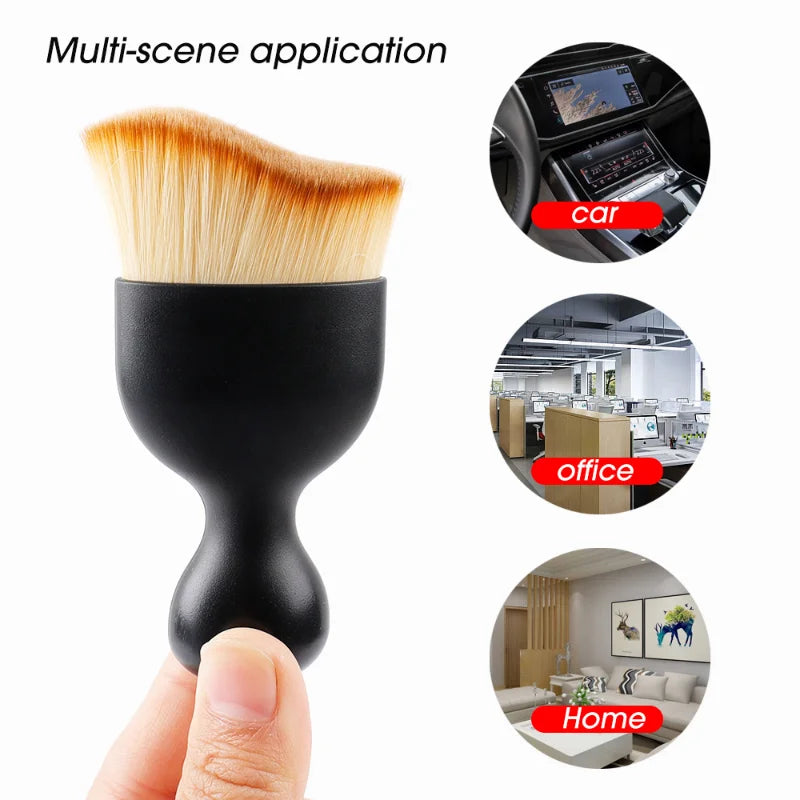 Cepillo Suave Para Limpieza De Ventilación De Coche, Herramienta De Limpieza Interior De Coche Con Carcasa, Cepillo Artificial Para Coche, Polvo Para Grietas De Coche, Detalles De Coche