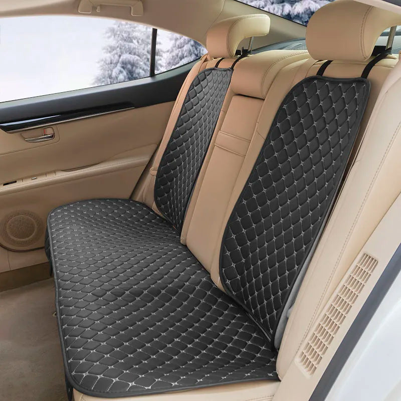 Fundas De Cuero Para Asiento De Coche, Protector De Asiento Delantero/Trasero Para Las Cuatro Estaciones, Alfombrilla Para Cojín De Asiento De Coche, Accesorios De Interior De Coche Universal