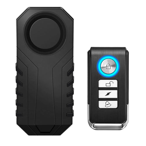 Anchtek-Alarma Antirrobo Para Motocicleta, Sistema De Advertencia Con Sensor De Vibración Y Control Remoto Inalámbrico, Resistente Al Agua, Alarma Para Moto Y Coche