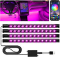 Winzwon Luces LED Coche Interior,Car Accessories App Control, Regalo Para Dia De La Madre, Hombre, Mujer, Luces Con Puerto USB, Car Ambient Lights (1)