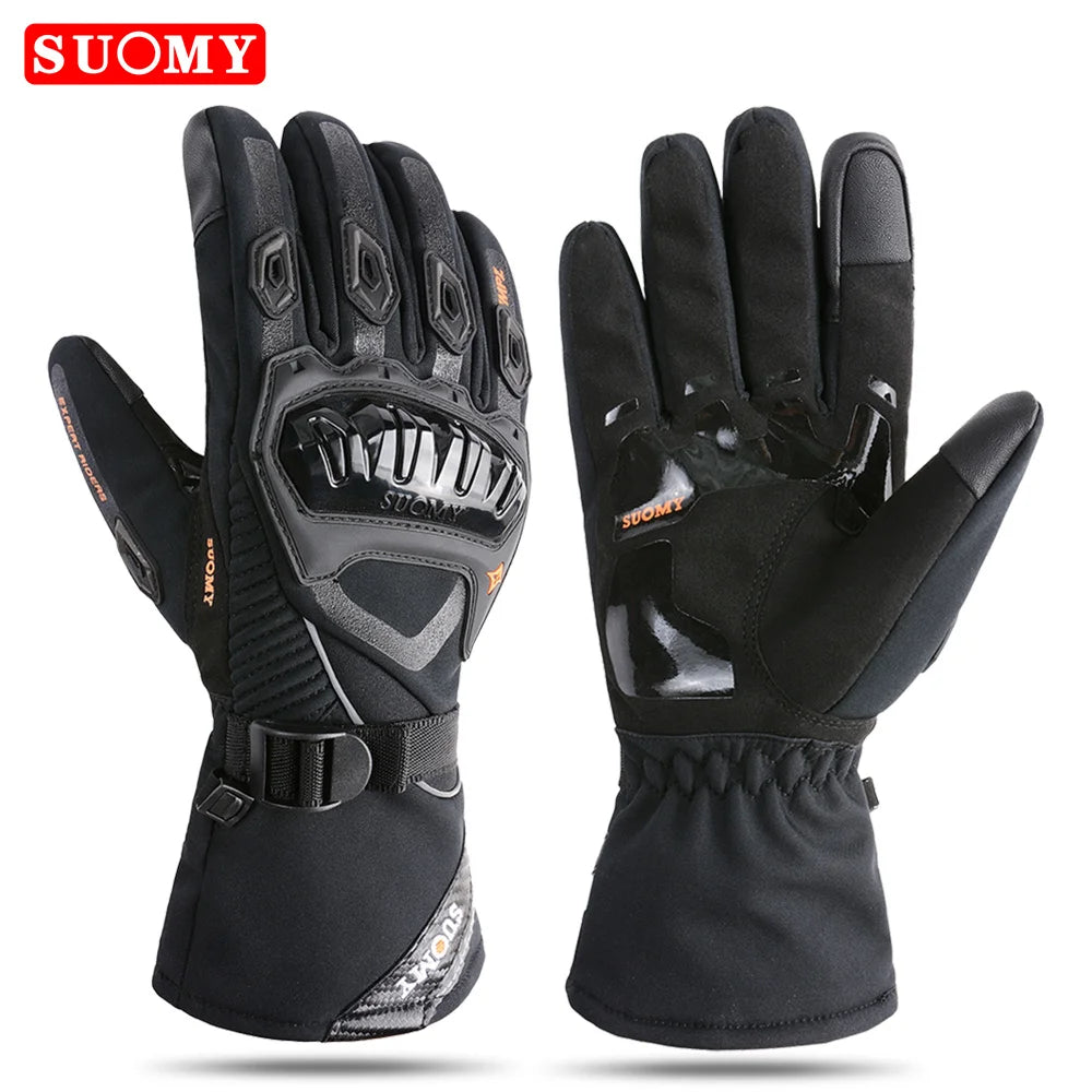 Suomy-Guantes De Invierno Para Motocicleta, Resistentes Al Agua, a Prueba De Viento, Cálidos, Para Ciclismo, Esquí, Pantalla Táctil