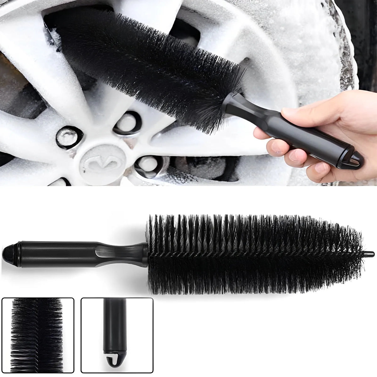 Cepillo De Limpieza Para Llantas De Coche, Cepillo Para Limpiar Ruedas, Cepillo Para Limpiar Neumáticos, Herramientas De Limpieza Para Coche