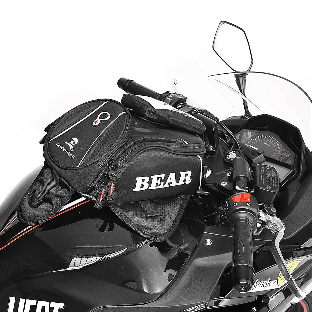 Bolsa De Tanque De Combustible Para Motocicleta, Bolsa De Tanque De Motocicleta Impermeable, Bolsa De Tanque De Navegación Magnética Para Teléfono Móvil, Paquete De Depósito De Aceite Para Moto