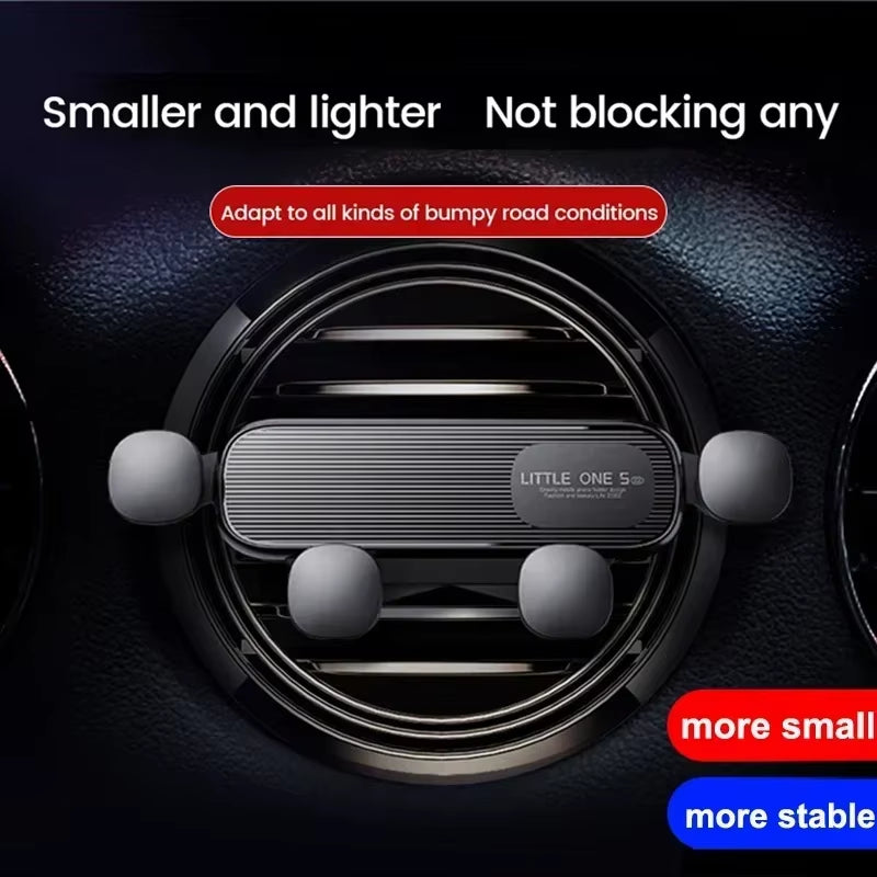 Soporte De Teléfono De Coche Por Gravedad Para Teléfono Móvil De 4,7-7 Pulgadas Soporte De Teléfono Para Salida De Aire De Coche Soporte Universal Para Teléfono Inteligente Con Clip GPS a Prueba De Golpes