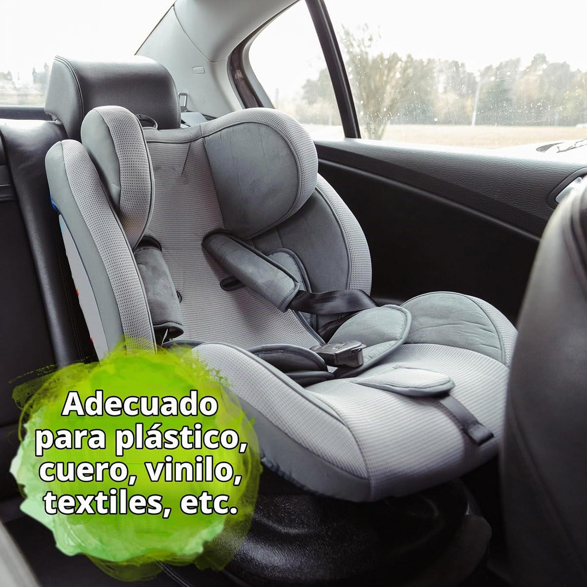 Bactador Spray Limpiador Y Eliminador De Olores Para Coches 500 Ml - Eliminador De Olores Microbiológicos Y Limpiador Para Interiores De Coches - Fiable Para Olores De Mascotas - Natural