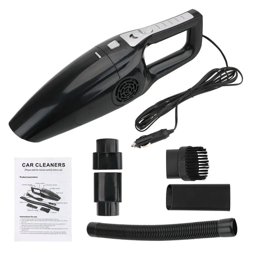 Aspiradora Portátil Para Coche, Aspiradora De Doble Uso En Seco Y Húmedo, Potente Aspiradora De Mano, Alta Succión, 12V, 120W