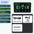 Pantalla Incell De Navegación Para Motocicleta De 6 Pulgadas, 1440X720, Carplay Inalámbrico, Android, Auto, Motor GPS, Monitor DVR, TPMS Opcional