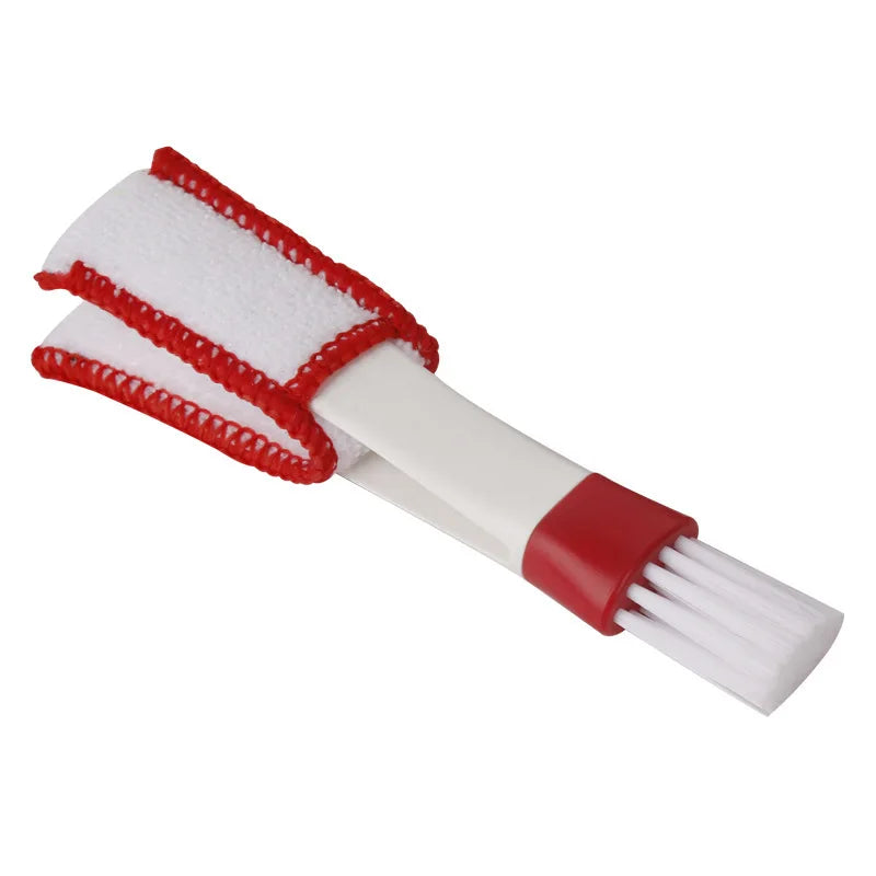 Cepillos De Limpieza De Detalles De Coche De Doble Cabezal, Limpieza De Salida De Aire De Coche, Acondicionador, Rejilla, Plumero, Cepillos De Limpieza, Herramientas De Limpieza Interior De Coche