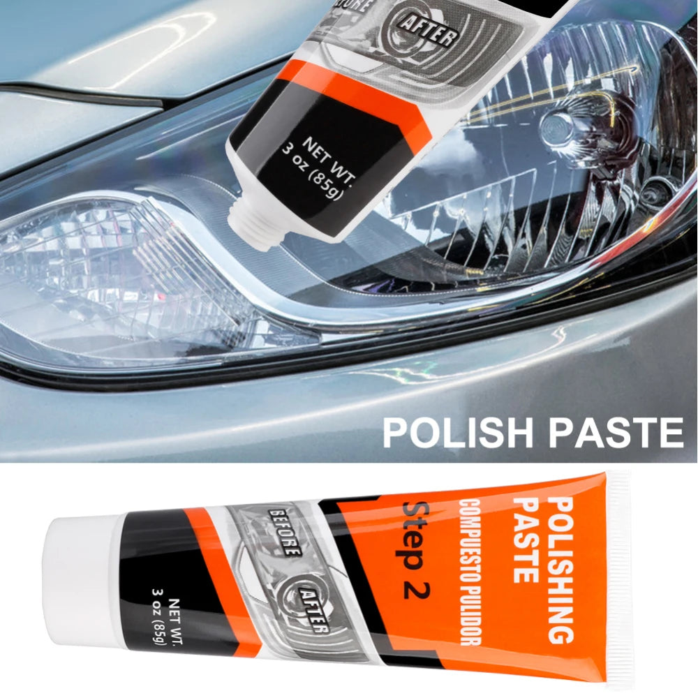 Kit De Restauración De Faros Delanteros De Coche, Pulidor De Luz, Restaurador, Reparación, Pasta De Pulido, Detalles, Faro De Plástico, Encerado, Polímero Líquido