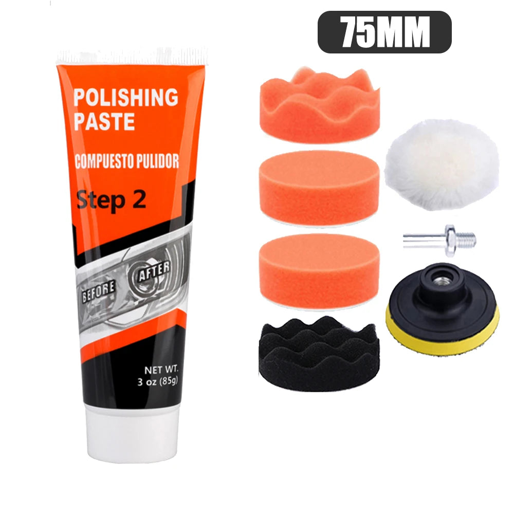 Kit De Restauración De Faros Delanteros De Coche, Pulidor De Luz, Restaurador, Reparación, Pasta De Pulido, Detalles, Faro De Plástico, Encerado, Polímero Líquido