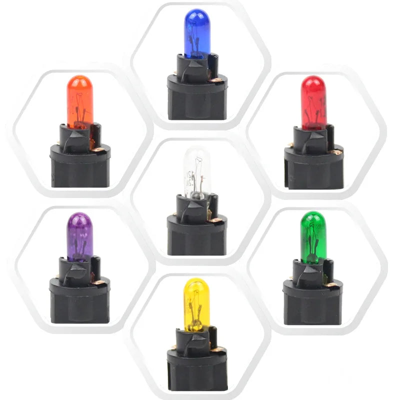 Indicador De Luz LED T5 SMD Para Coche, Luz Para Salpicadero De Coche, Bombilla LED T5 De 12V, Bombilla Para Instrumento De Coche, Indicador Interior, Accesorios Para Automóvil
