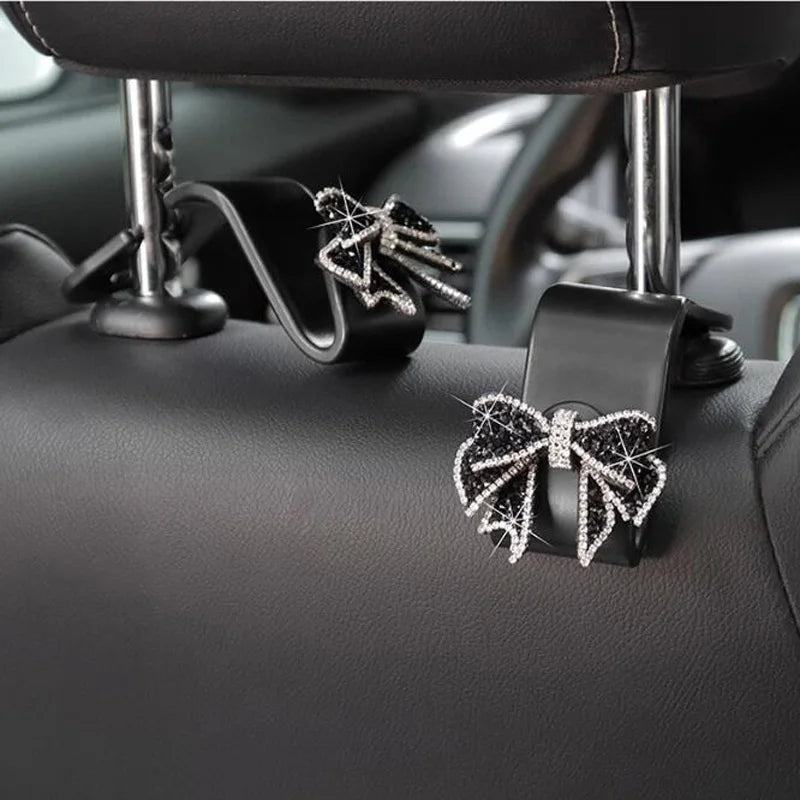 Lindos Ganchos De Seguridad Para Asiento De Vehículo, Organizador De Soporte Para La Cabeza, Colgador De Comestibles, Bolsa, Accesorios De Coche, Suministros De Almacenamiento