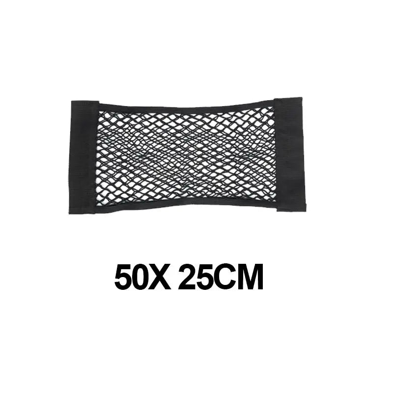 Bolsa De Almacenamiento Para Maletero De Coche, Redes De Malla De Nailon, Organizador De Maletero Trasero Automático, Cuerda Elástica, Soporte De Red Para Equipaje, Suministros De Bolsillo Para Vehículos