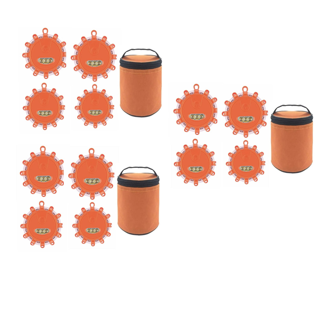 Luces LED Recargables Por USB Para Carretera, Luces De Emergencia, Advertencia En La Carretera, Baliza De Seguridad Para Coche, Kit De Llamarada De Disco Intermitente Con Base Magnética