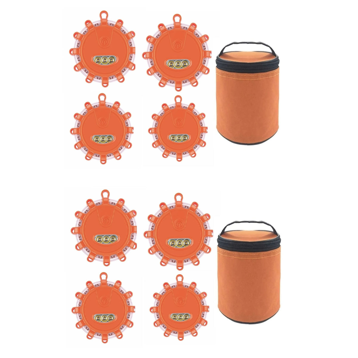 Luces LED Recargables Por USB Para Carretera, Luces De Emergencia, Advertencia En La Carretera, Baliza De Seguridad Para Coche, Kit De Llamarada De Disco Intermitente Con Base Magnética
