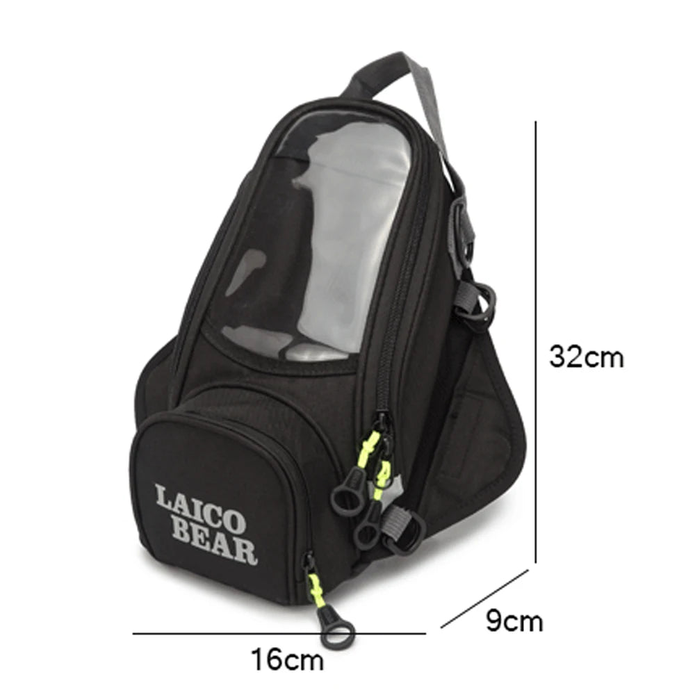 Bolsa De Tanque De Combustible Para Motocicleta, Bolsa De Tanque De Motocicleta Impermeable, Bolsa De Tanque De Navegación Magnética Para Teléfono Móvil, Paquete De Depósito De Aceite Para Moto