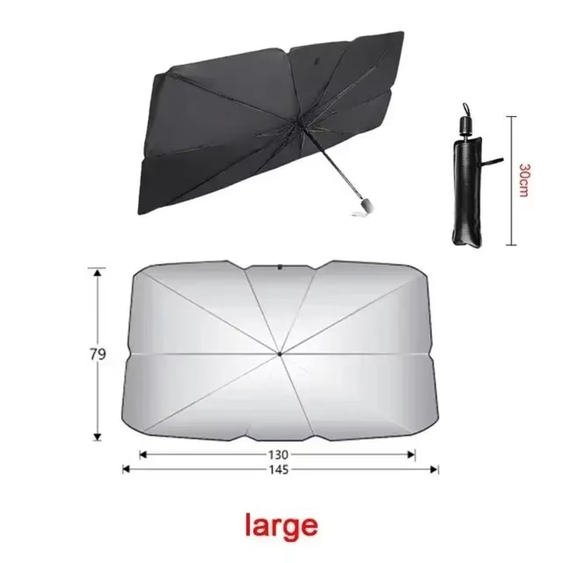 Parasol De Coche Para Sombreado Automático, Protector De Parasol Para Coche, Cortina De Protección Interior Para Parabrisas De Verano