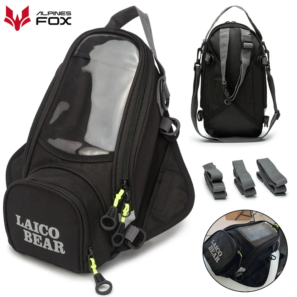 Bolsa De Tanque De Combustible Para Motocicleta, Bolsa De Tanque De Motocicleta Impermeable, Bolsa De Tanque De Navegación Magnética Para Teléfono Móvil, Paquete De Depósito De Aceite Para Moto