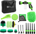 Pulverizador De Espuma Para Lavado De Autos Con Boquilla Para Manguera De Agua De Jardín - Kit De Limpieza De Autos De 21 Piezas - Pulverizador De Lavadora Automática Con Bolsa De Almacenamiento