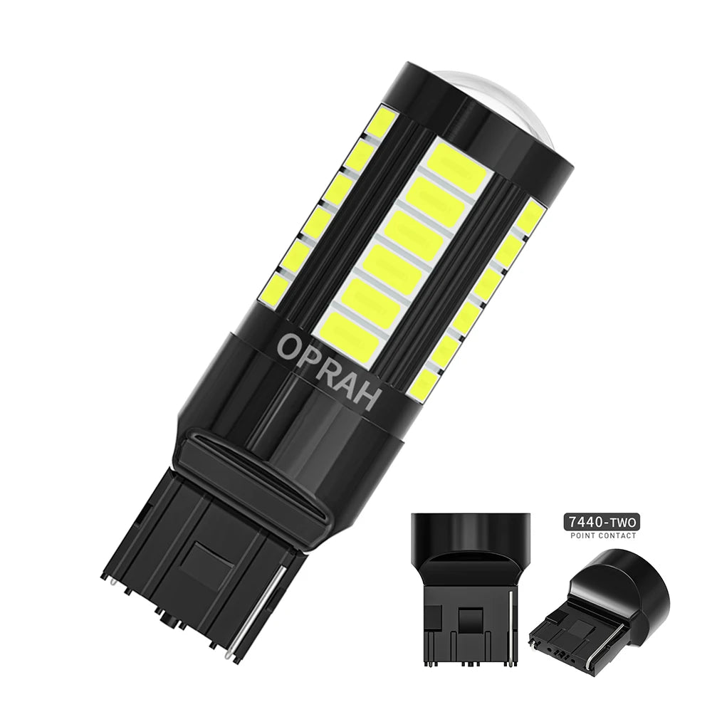 10 Uds Luz De Camión De Coche 12V 24V LED 5630SMD 1156 BAU15S PY21W P21W 1157 BAY15D Bombilla 7440 7443 Lámpara De Señal Canbus Luz De Circulación DRL