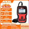 Escáner OBD2 Ancel VD500, Escaneo Completo Del Sistema, Reinicio De ABS, Aceite Y EPB, Herramienta De Diagnóstico Automotriz OBD 2 Para VW