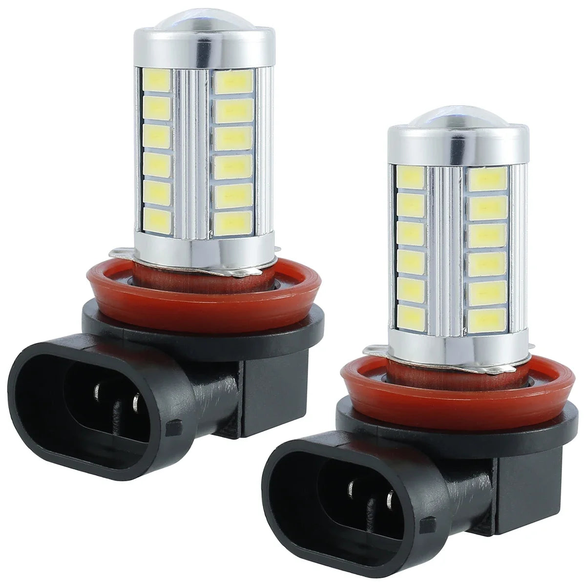 2 Uds H8/H11 Bombillas LED Antiniebla Para Coche 660LM 6000K Lámpara Blanca Para Conducir Y Correr 12V Plug and Play Reemplazo De Accesorios Para Coche