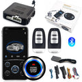 Kit De Parada De Arranque Remoto Universal Para Coche, Bluetooth, Control Por Aplicación De Teléfono Móvil, Encendido Del Motor, Maletero Abierto, Alarma De Entrada Sin Llave PKE Para Coche