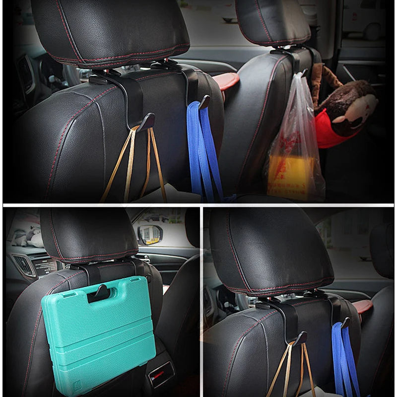Ganchos Para Reposacabezas De Coche, Colgador Para Bolsos, Organizador Para Respaldo De Asiento, Clips, Ganchos De Sujeción Automáticos, Accesorios Interiores De Almacenamiento Para Coche, 1/4 Uds.