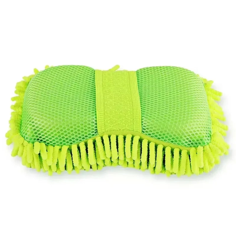 Esponja De Microfibra Para Lavado De Coches, Cepillo Para Limpiar Detalles De Cuidado Del Coche, Toalla De Lavado, Guantes Para Coche, Accesorios De Estilismo Disponibles En Ambos Lados