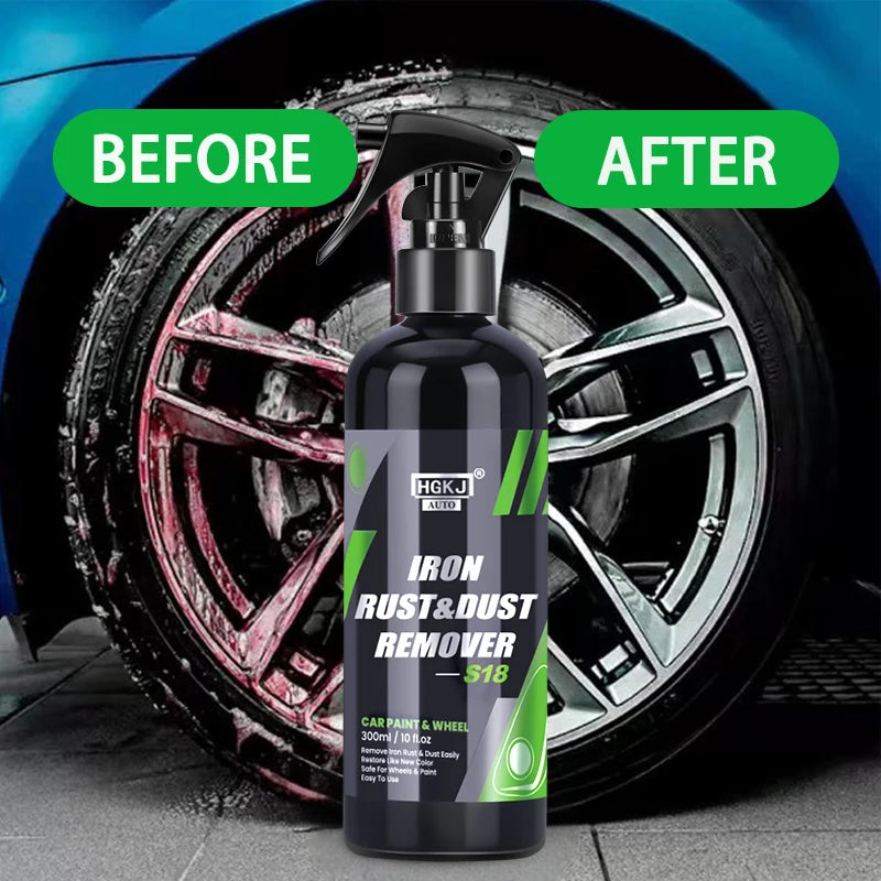 Limpiador De Llantas De Coche, Eliminador De Óxido Multiusos, Protector De Pintura De Frenos, Eliminador De Polvo De Metal, Eliminador De Polvo De Hierro, Spray Para El Cuidado Del Coche, Cromo S18