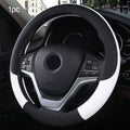 Seametal-Funda De Cuero Para Volante De Coche, 38CM, Estilo Deportivo, Cubiertas Para Volante De Coche, Antideslizantes Y Antiarañazos
