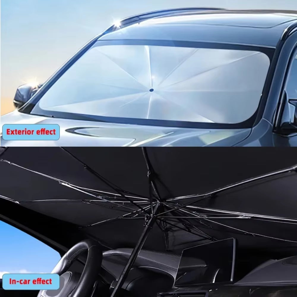 Parasol De Coche Para Sombreado Automático, Protector De Parasol Para Coche, Cortina De Protección Interior Para Parabrisas De Verano