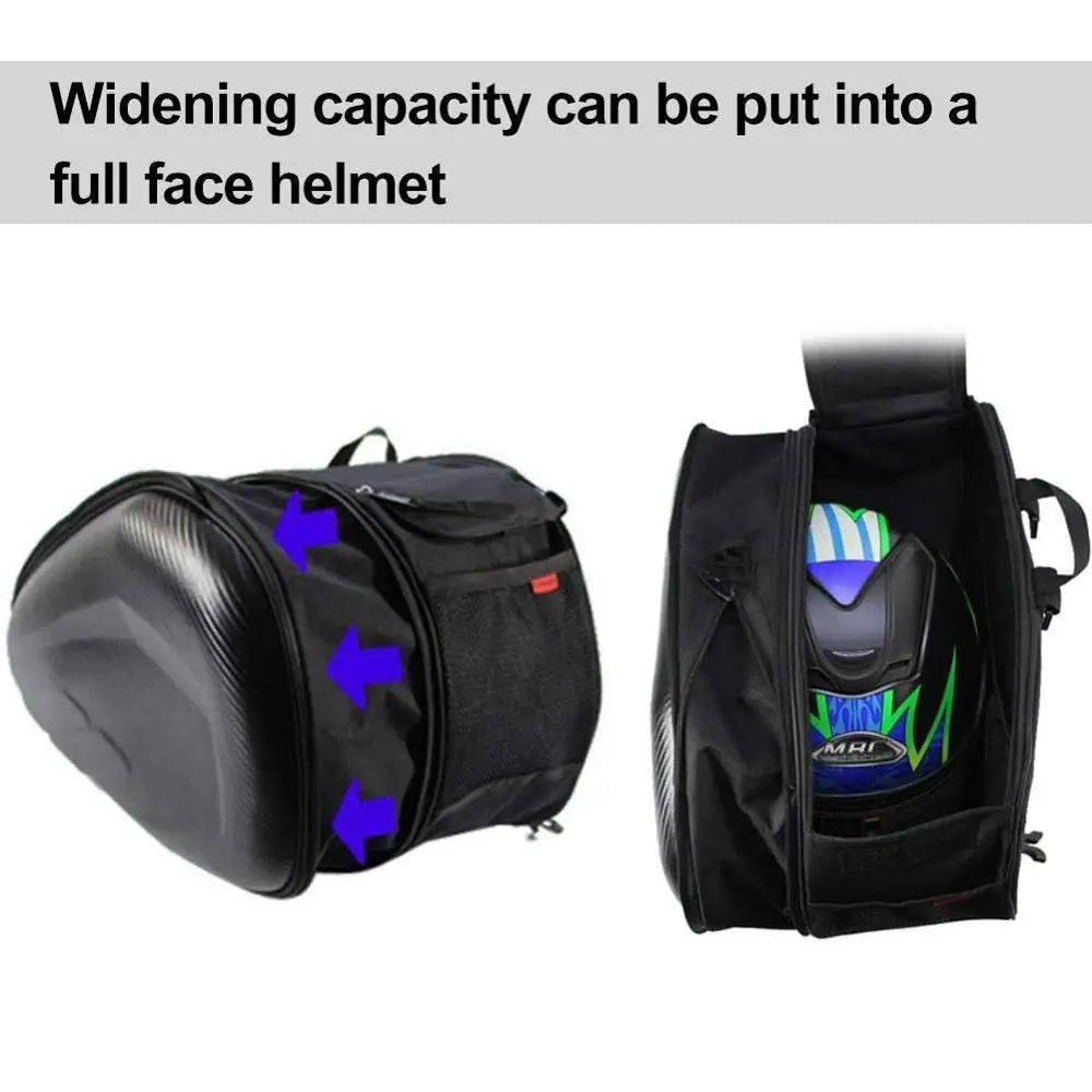 2019 Nueva Bolsa Trasera Para Motocicleta, Bolsa De Asiento Trasero Multifunción Para Motocicleta, Bolsa De Viaje Para Casco Lateral De Motocicleta De Alta Capacidad